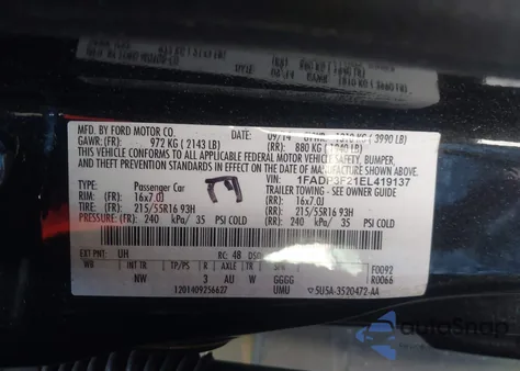 2014 Ford Focus Se from USA, damaged, VIN 1FADP3F21EL419137